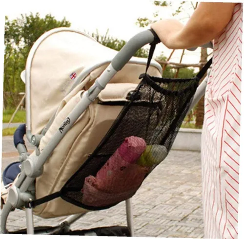 Vista 5 de 1 bolsa de red para cochecitos, cochecitos y cochecitos, red universal de compras con forro de nailon, bolsas de compras, cochecitos, bolsa de red