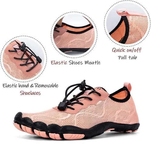 Vista 4 de HIITAVE - Zapatos de agua minimalistas para mujer de secado rápido para hacer natación bucear surfear hacer deportes acuáticos ir a la piscina a