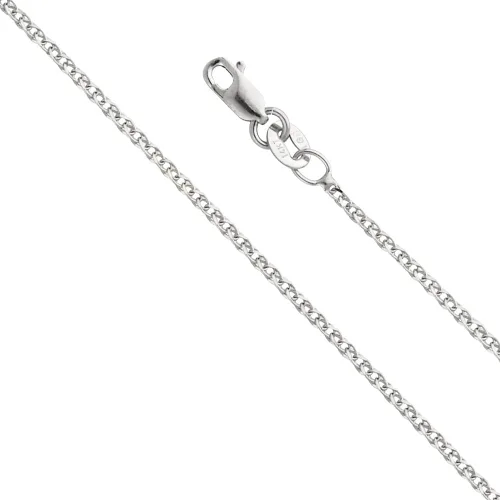 Vista 12 de The World Jewelry Center 14k REAL Yellow/White/Rose Gold Solid 2mm, 1.7mm, 1.5mm, 1.2mm Flat Open wheat Chain Necklace with Lobster Claw Clasp