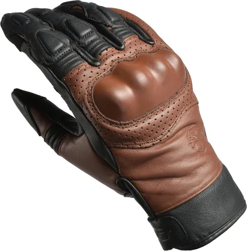 Vista 14 de J.A.G. Guantes de motocicleta – Guantes de motocicleta perforados de cuero premium para hombres con protección de nudillos Guantes de motocicleta