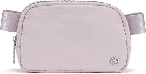 Vista 11 de Bolsa de Cinturón Pander para Mujeres, Riñoneras de Moda, Bolsas Cruzadas, Bolsa de Cinturón con Correa Ajustable, Negro, Talla única, Sólido