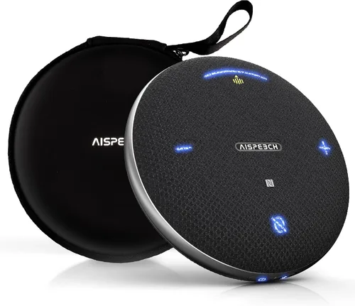 Vista 11 de Altavoz de conferencia Bluetooth M4 con reducción de ruido AI, resúmenes de IA, transcripción AI con soporte de 60 idiomas, captación de voz 360° a