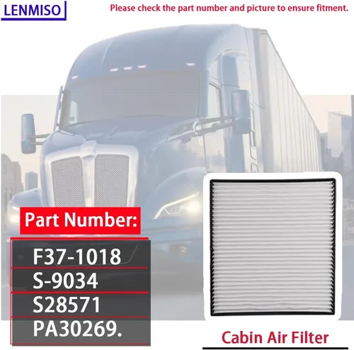 Vista 3 de Filtro de cabina compatible con Kenworth T660 T680 T800 T880 Peterbilt 387 567 579 Reemplazar F37-1018 PA30269 S-9034 (paquete de 2)