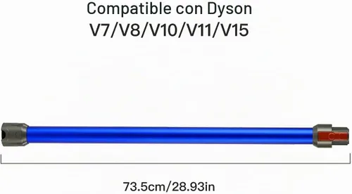 Vista 5 de Accesorios de repuesto Varita de liberación rápida para modelos Dyson V7 V8 V10 V11 y V15, tubo de extensión de accesorio para aspiradoras