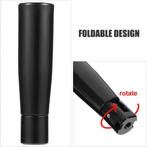 Vista 8 de Black Foldable Revolving Handle Plastic Grip M6 Screw Type