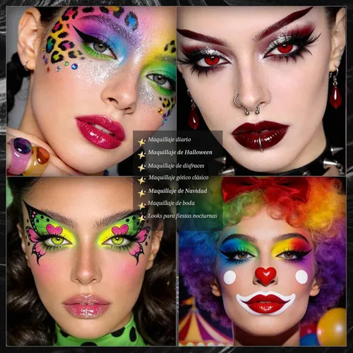 Vista 6 de UCANBE Paleta de maquillaje de ojos altamente pigmentada, paleta de sombra de ojos metálica mate brillante de larga duración, mezclable