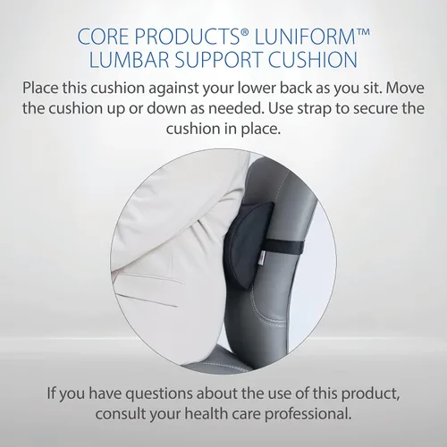 Vista 7 de Core Products Luniform - Cojín de apoyo lumbar - Negro