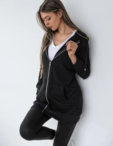 Vista 4 de Zeagoo - Sudaderas con capucha y cremallera para mujer, manga larga, con capucha, ligera, de vellón, con bolsillos