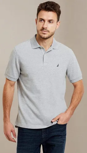 Vista 153 de Nautica playera polo clásica de mangas cortas, color sólido, para hombre