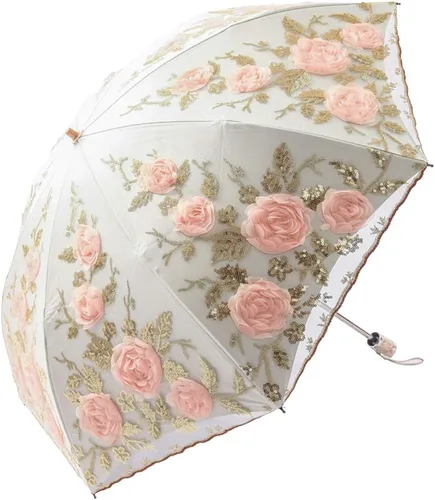 Vista 121 de Honeystore - Parasoles de encaje de flores para fiesta de boda, paraguas nupcial de encaje