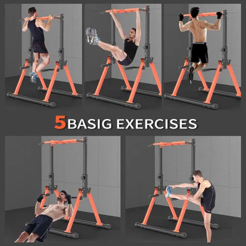 Vista 7 de Z ZHICHI Plegable Pull Up/Dip Stand,Entrenamiento de la parte superior