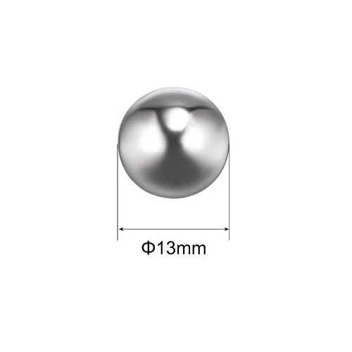 Vista 2 de uxcell 25pcs 0.512 in 201 bolas de rodamiento de acero inoxidable G1000 precisión