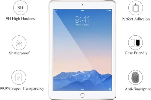 Vista 4 de Ailun Protector de pantalla para iPad (9.7 pulgadas, modelo 2018/2017, 6ª/5ª generación), iPad Air 1, iPad Air 2, iPad Pro de 9.7 pulgadas 2016