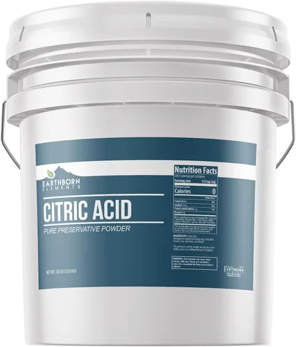 Vista 10 de Earthborn Elements Ácido cítrico, seguro para alimentos, conservante y limpiador (2 libras)