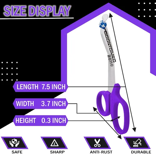 Vista 6 de TIJERA DE CORTE DE VENTA EMT/UTILITY DE 7.25", 7 1/4", MORADO