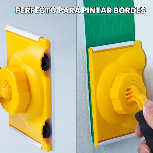 Vista 6 de VOOMEY Cortadora de pintura con mango de rotación de 360° con 5 Rotación mango pintura bordeadora con 5 almohadillas de repuesto