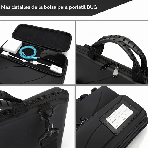 Vista 3 de Funda rígida para laptop para hombres y mujeres con correa para el hombro