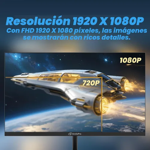 Vista 3 de ArcticPro Monitor para juegos de 22 pulgadas 144Hz, monitor de computadora