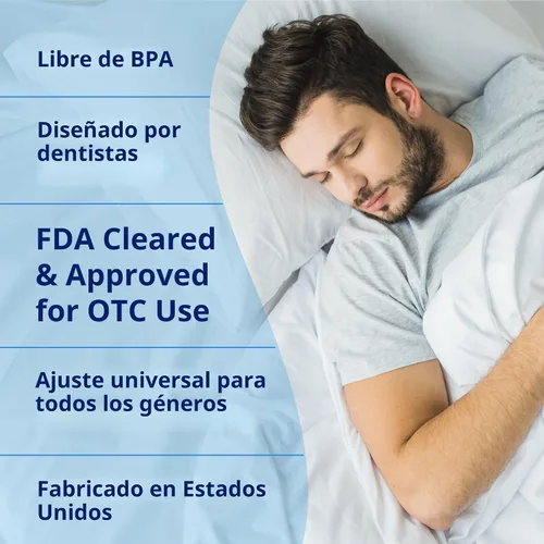 Vista 8 de ZQuiet, Boquilla antironquidos, paquete de inicio con 2 tamaños, bisagra viva y diseño frontal abierto para mayor comodidad y fácil respiración, azul