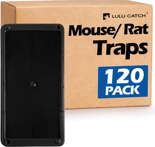 Vista 19 de LULUCATCH, trampas para ratones, 6 unidades de trampas grandes de pegamento para interiores para el hogar, tablas de pegamento a granel pre-cebadas