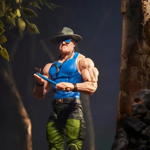 Vista 8 de G.I. Joe Serie clasificada #129, Mad Marauders SGT Slaughter, figura de acción coleccionable de 6 pulgadas con 18 accesorios