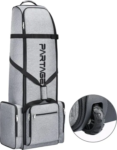 Vista 7 de Partage Golf Travel Bag with Wheels,Golf Travel Case for Airlines, 600D Heavy Duty Oxford