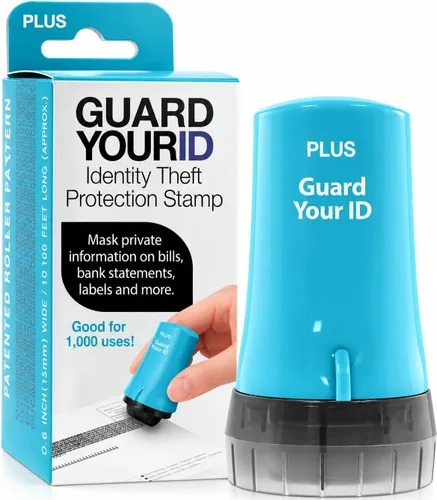 Vista 24 de Guard Your ID Advanced 2.0 Rodillos de goma para robo de identidad, borrador de dirección y prevención de seguridad (Paquete regular de 3, negro)