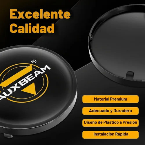 Vista 4 de Auxbeam Serie C4 - Cubiertas protectoras redondas negras de 4 pulgadas, a C4 Series-Cubiertas negras