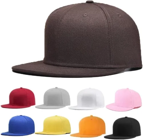Vista 2 de Snapback - Gorra de béisbol ajustable para hombre y mujer, color liso, estilo hip hop