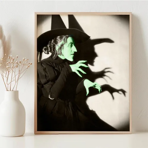 Vista 3 de Mago de O-Z Decor – Bruja malvada del oeste – Póster enmarcado de mago de O-Z de 11 x 14 pulgadas – Gran mago de O-Z regalos, decoración, impresión