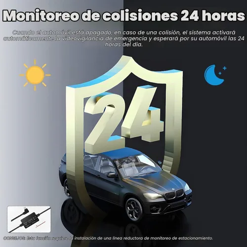 Vista 4 de Cámara de salpicadero para autos, espejo retrovisor de seguridad, cámara de 4,3 pulgadas Full HD 1080P, espejo retrovisor inteligente para autos