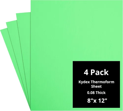 Vista 37 de Kydex Sheets - Solid Color DIY Kit for Crafting Holsters, Sheaths, and Mag Pouches - (8x8, 8x12, 12x12), Premium Thermoform Sheets - Thick, Durable
