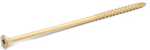 Vista 9 de Tornillos para cubierta #8 x 1-1/2 Pulgadas, Tornillos de madera para exterior, Cabeza de transmisión Torx plana, Rosca parcial, Acero de carbono