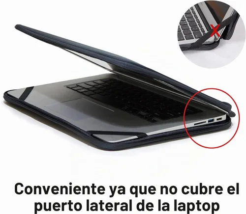 Vista 4 de Funda para computadora portátil 11.6 pulgadas Funda protectora plegable delgada Chromebook Funda protectora - Negro
