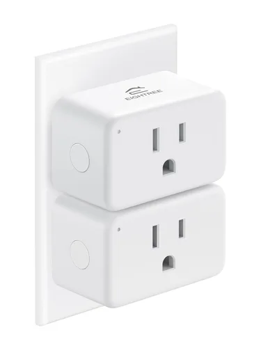 Vista 10 de EIGHTREE Enchufe inteligente de 15 A, salida WiFi que es compatible con Alexa y Google Home y SmartThings, no requiere concentrador, toma