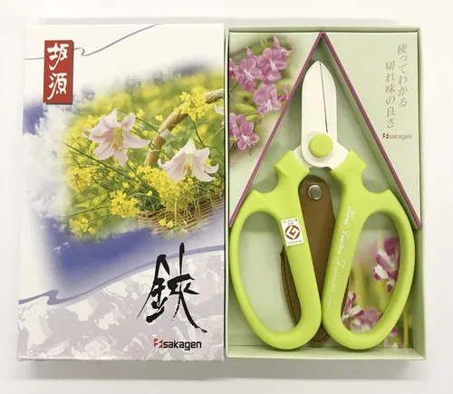 Vista 3 de Tijeras de flores Hand Creation F-170 (verde claro)