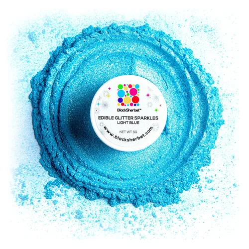 Vista 10 de Blacksherbet Purpurina comestible de albaricoque para bebidas, 0.18 oz, certificado KOSHER, purpurina y polvo para pasteles, fresas, magdalenas