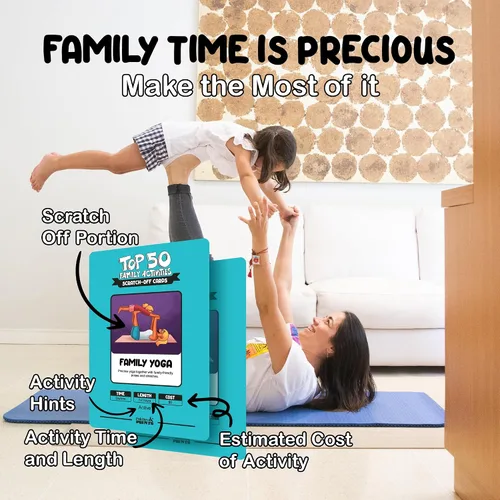 Vista 4 de Las 50 mejores actividades familiares - 50 divertidas aventuras familiares de rascar y juegos familiares para vínculos profundos - Diversión