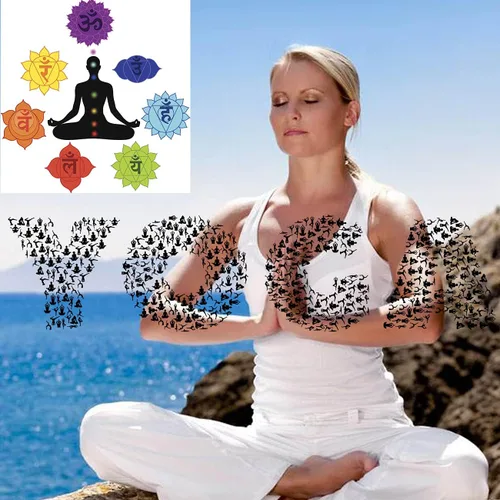 Vista 6 de BOMAIL Juego de 2 a 9 pulseras de mal de ojo Hamsa con piedras preciosas de lava de 7 chakras, pulseras de piedras de lava con dije de Hamsa de ojo