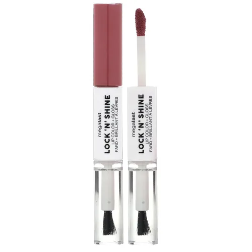 Vista 19 de wet n wild Megalast Lock 'N' Shine Lip Color + Gloss Lipstick Affogato Dreams