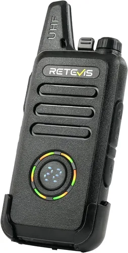Vista 12 de Retevis RT22S Walkie Talkies para adultos, radio de 2 vías con auricular, pantalla de canal, recargable, radio bidireccional FRS portátil, mini