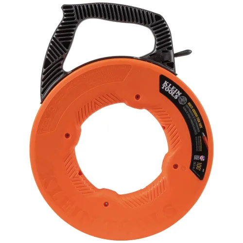 Vista 9 de Klein Tools 56383 - Cinta eléctrica no conductora para pesca, extractor de alambre de fibra de vidrio multi ranura, punta de nylon, carcasa y mango