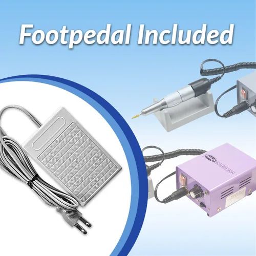 Vista 4 de Medicool Pro Power 30K Taladro eléctrico con lima de uñas eléctrica de 30,000 RPM para manicura y pedicura con kit de brocas, 1 paquete