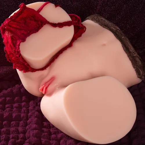 Vista 9 de Masturbador masculino realista de 11.2 libras con vagina y sexo anal, muñeca de bolsillo de coño, masturbadores realistas de culo de burbujas