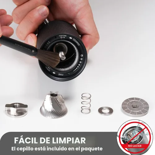 Vista 6 de TIMEMORE Chestnut C3S Pro Molinillo de Café Manual, Molinillo de Café de Rebaba Cónica de Acero Inoxidable S2C, Molinillo de Café de Mano con Mango