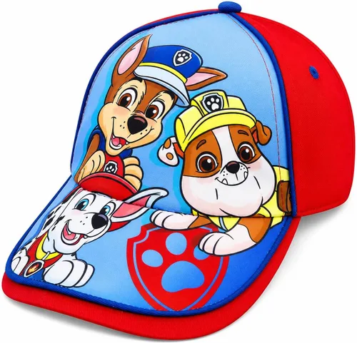 Vista 9 de Nickelodeon Paw Patrol Boys Baseball Caps – Chase, Marshall, Rubble, Rocky & Friends, Adjustable Kids Hat, Ages 2–5 3D Azul