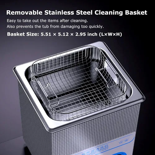 Vista 3 de Ultra Heated Jewelry Cleaner - Powerful Ultrasonic Cleaner for Watches, Coins & Rings - Fast & Effective Cleaning Solution for Sparkling Shine &