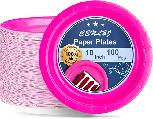 Vista 10 de Platos de papel negro, platos de postre desechables de 7 pulgadas, 50 unidades para bodas, cumpleaños, picnic, graduación