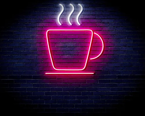 Vista 16 de ADVPRO Taza de café Tienda Flex Silicona LED Letrero de neón azul y rojo st16s33-fnu0041-br