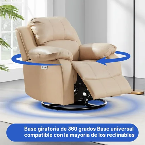 Vista 6 de Repuesto de base de anillo para silla reclinable giratoria de 22